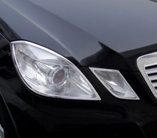 ABS Chrome Head Light Bezel 4-Pc 2010 – 2013 Mercedes-Benz E-Class-W212