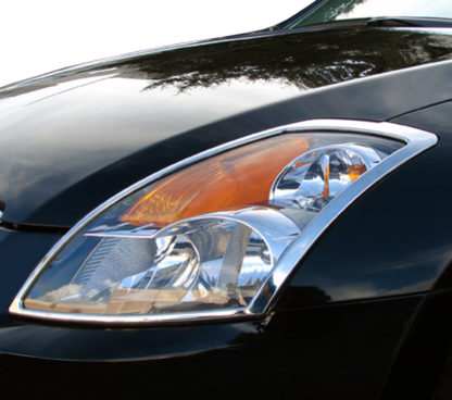 ABS Chrome Head Light Bezel 2007 - 2009 Nissan Altima-Sedan