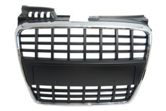 72R-AUA406OE-BK ABS Replacement Main Grille Factory Style Matte Black Frame Matte Black Finish