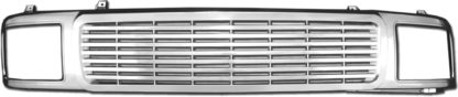 72R-CHBLA95-PBL ABS Chrome Horizontal Billet Style Replacement Grille