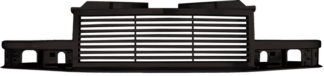 72R-CHS1098-GBL-BK ABS Glossy Black Horizontal Billet Style Replacement Grille
