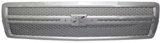 72R-CHSIL14-GM2 Chrome ABS Replacement Performance grille Bently mesh Style with Parallel Molding Emblem Base