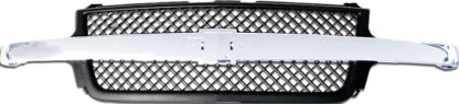 72R-CHSIL99HD-POE-CB OE Style Replacement Grille Black Mesh style with Chrome Emblem Recess Cross Bar (Emblem not included) 15088290
