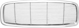 72R-DORAM02-GBL ABS Chrome Horizontal Billet Style Replacement Grille (Excludes 2002 Ram 2500/3500)