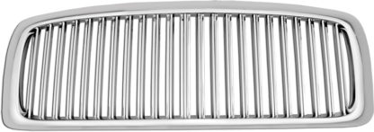 72R-DORAM02-GVB ABS Chrome Vertical Thin Bar Style Replacement Grille (Excludes 2002 Ram 2500/3500)