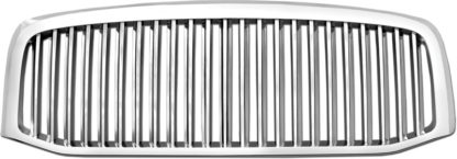 72R-DORAM06-GVB ABS Chrome Vertical Thin Bar Style Replacement Grille