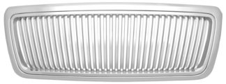 72R-FOF1504-GVB ABS Chrome Thin Vertical Bar Style Replacement Grille