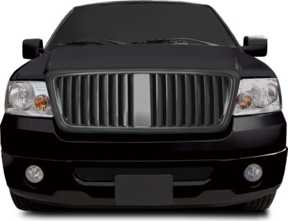 72R-FOF1504-PVB-BK ABS Matte Black Lincoln Mark LT Vertical Style Replacement Grille