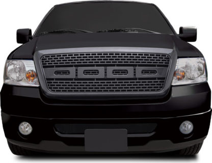 72R-FOF1504-ZR-CF ABS Carbon Fiber Look Inspired 09 F150 Raptor Style Replacement Grille