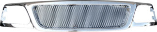 72R-FOF1599-PMS ABS Chrome Small Circle Punch Mesh Style Replacement Grille