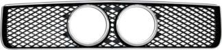 72R-FOMUS05G-GDM-CB ABS Chrome Frame with Black Mesh Inspired Eleanor Style Replacement Grille