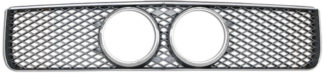 72R-FOMUS05G-GDM-CS ABS Chrome Frame with Silver Mesh Inspired Eleanor Style Replacement Grille