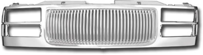 72R-GMC1094-PVB ABS Chrome Vertical Bar Style Replacement Grille