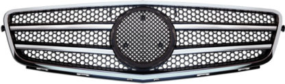 72R-MBCW20408-BC ABS Replacement Grille - Black/Chrome (Use OEM Emblem 163 888 00 86 - included)