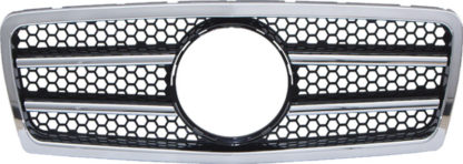72R-MBEW21095-BC ABS Replacement Grille - Black/Chrome (Use OEM Emblem 163 888 00 86 - included)