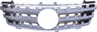 72R-MBMW16406-SC ABS Replacement Grille - Silver/Chrome (Use OEM Emblem 163 888 00 86 - included)