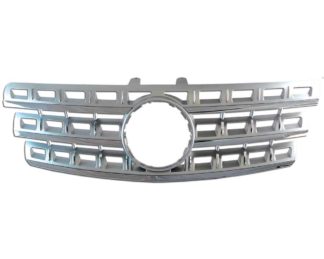 72R-MBMW16409-SC ABS Replacement Grille - Silver/Chrome (no emblem