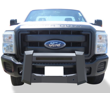 Modular Bull Bar - Black Carbon Steel - 2011-2016 Ford F-550 SD Not for Models w/Parking Sensor