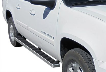 iStep 4 Inch Running Boards 2000-2018 Chevy Suburban 1500 (Excl.00-06 Z71 models with lower body cladding and factory tube steps) 2000-2018 GMC Yukon XL 1500 (Excl. Denali lower body cladding) 2002-2013 Chevy Avalanche 1500 with body cladding