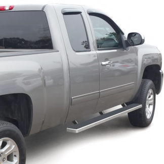 iStep 4 Inch Running Boards 1999-2013 Chevy Silverado / GMC Sierra 1500/2500 Extended Cab 2001-2014 Chevy Silverado / GMC Sierra 2500HD/3500 Extended Cab  (Excl. C/K Classic Body Style & S.S. Models)