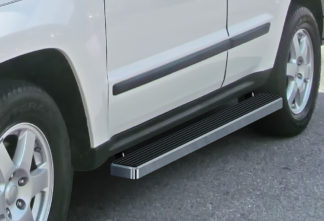 iStep 4 Inch Running Boards 2005-2010 Jeep Grand Cherokee(Excl. SRT and Trail Hawk models) 2005-2010 Jeep Commander (W/5 Passenger Seating W/O Rear A/C)