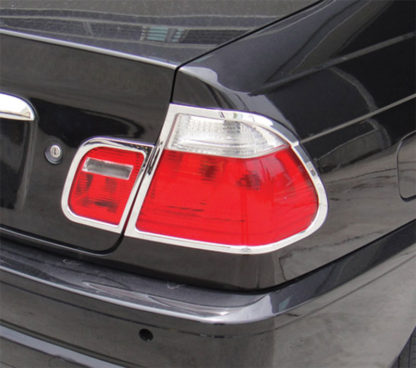 ABS Chrome Tail Light Bezel 4-Pc 1999 - 2005 BMW 3-Series