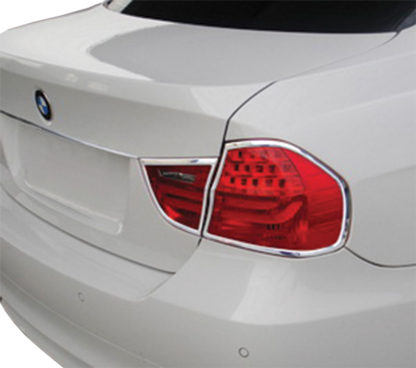 ABS Chrome Tail Light Bezel 4-Pc 2009 - 2011 BMW 3-Series