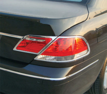 ABS Chrome Tail Light Bezel 4-Pc 2006 - 2008 BMW 7-Series