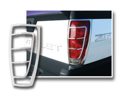 ABS Chrome Tail Light Bezel Ver.2 2002 - 2006 Chevy Avalanche