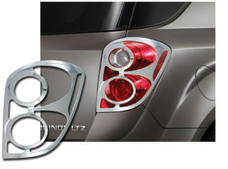 ABS Chrome Tail Light Bezel 2010 - 2015 Chevy Equinox