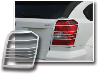 ABS Chrome Tail Light Bezel 2007 - 2012 Dodge Caliber