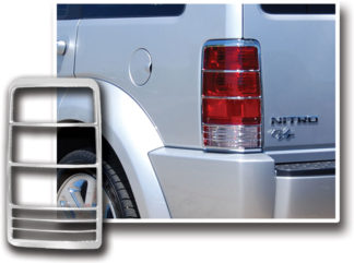 ABS Chrome Tail Light Bezel **SPECIAL** 2007 – 2011 Dodge Nitro