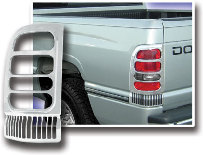 ABS Chrome Tail Light Bezel 1994 - 2001 Dodge Ram