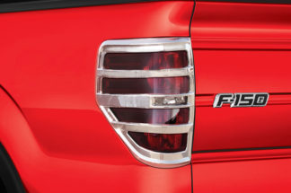 ABS Chrome Tail Light Bezel 2009 - 2014 Ford F150-Styleside | F150 Fleetside