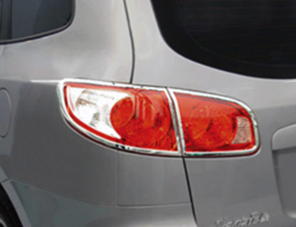ABS Chrome Tail Light Bezel 4-Pc 2007 - 2009 Hyundai SantaFe
