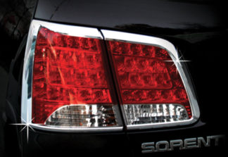ABS Chrome Tail Light Bezel 4-Pc 2011 - 2012 Kia Sorento