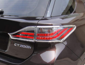ABS Chrome Tail Light Bezel 4-Pc 2011 - 2013 Lexus CT200h