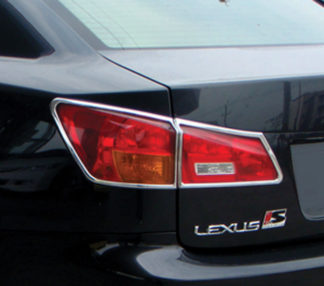 ABS Chrome Tail Light Bezel 4-Pc 2006 - 2012 Lexus IS