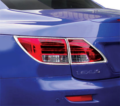 ABS Chrome Tail Light Bezel 4-Pc 2010 - 2012 Lexus ISC