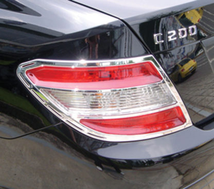 ABS Chrome Tail Light Bezel 2008 - 2012 Mercedes C-Class