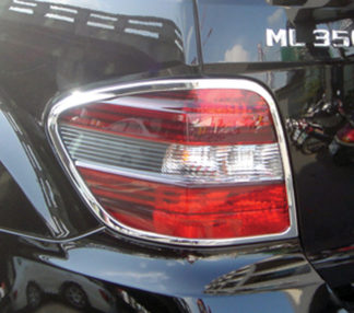 Brighter Design Taillight Trim for 2010-2012 Mercedes GLK Class Premium FX Chrome 
