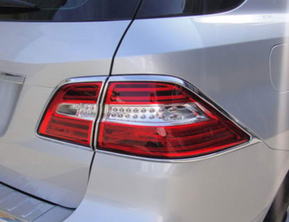 ABS Chrome Tail Light Bezel 4-Pc 2012 - 2013 Mercedes ML-Class