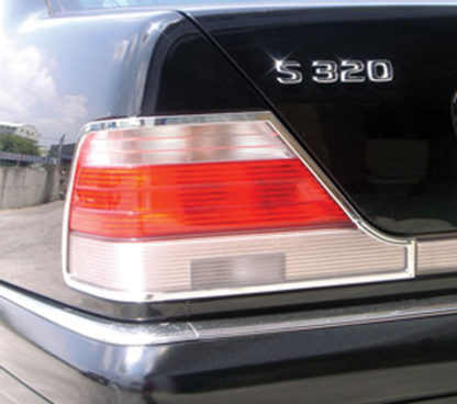 ABS Chrome Tail Light Bezel 1994 - 1999 Mercedes S-Class