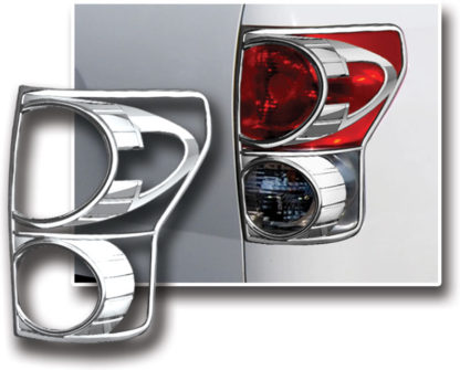 ABS Chrome Tail Light Bezel 2007 - 2009 Toyota Tundra