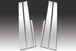 Mirror Finish Stainless Steel Pillar Post 6-Pc 2001 - 2006 Acura MDX
