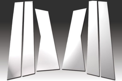 Mirror Finish Stainless Steel Pillar Post 6-Pc 2007 - 2013 Acura MDX