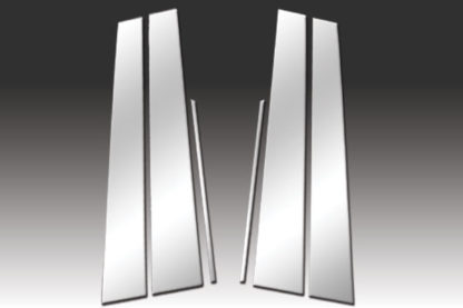 Mirror Finish Stainless Steel Pillar Post 6-Pc 2005 - 2009 Acura RL