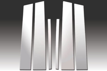 Mirror Finish Stainless Steel Pillar Post 6-Pc 2009 - 2014 Acura TL