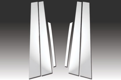 Mirror Finish Stainless Steel Pillar Post 6-Pc 1999 - 2003 Acura TL