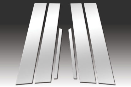 Mirror Finish Stainless Steel Pillar Post 6-Pc 2009 - 2014 Acura TSX